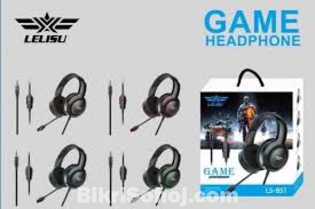 Lelisu LS-851 Gaming Headset Earphone Wired Gamer Headphone